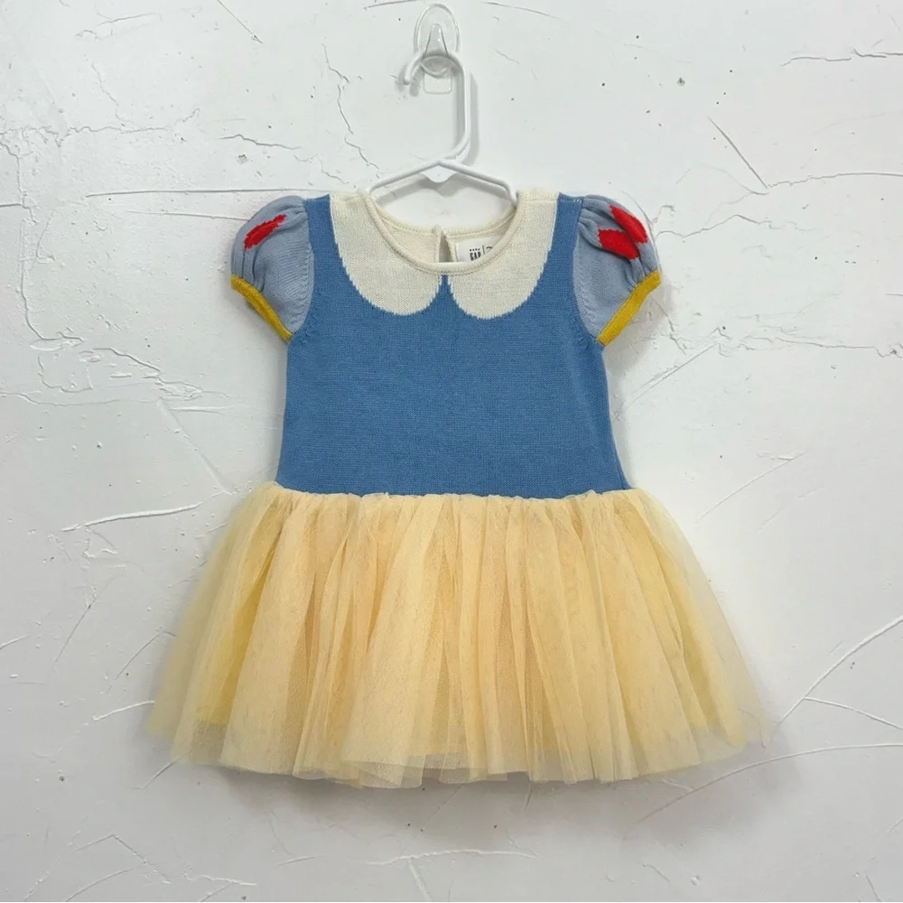 Gap × Disney Baby Snow White Tulle Dress Size 6-12 months - Picture 4 of 8
